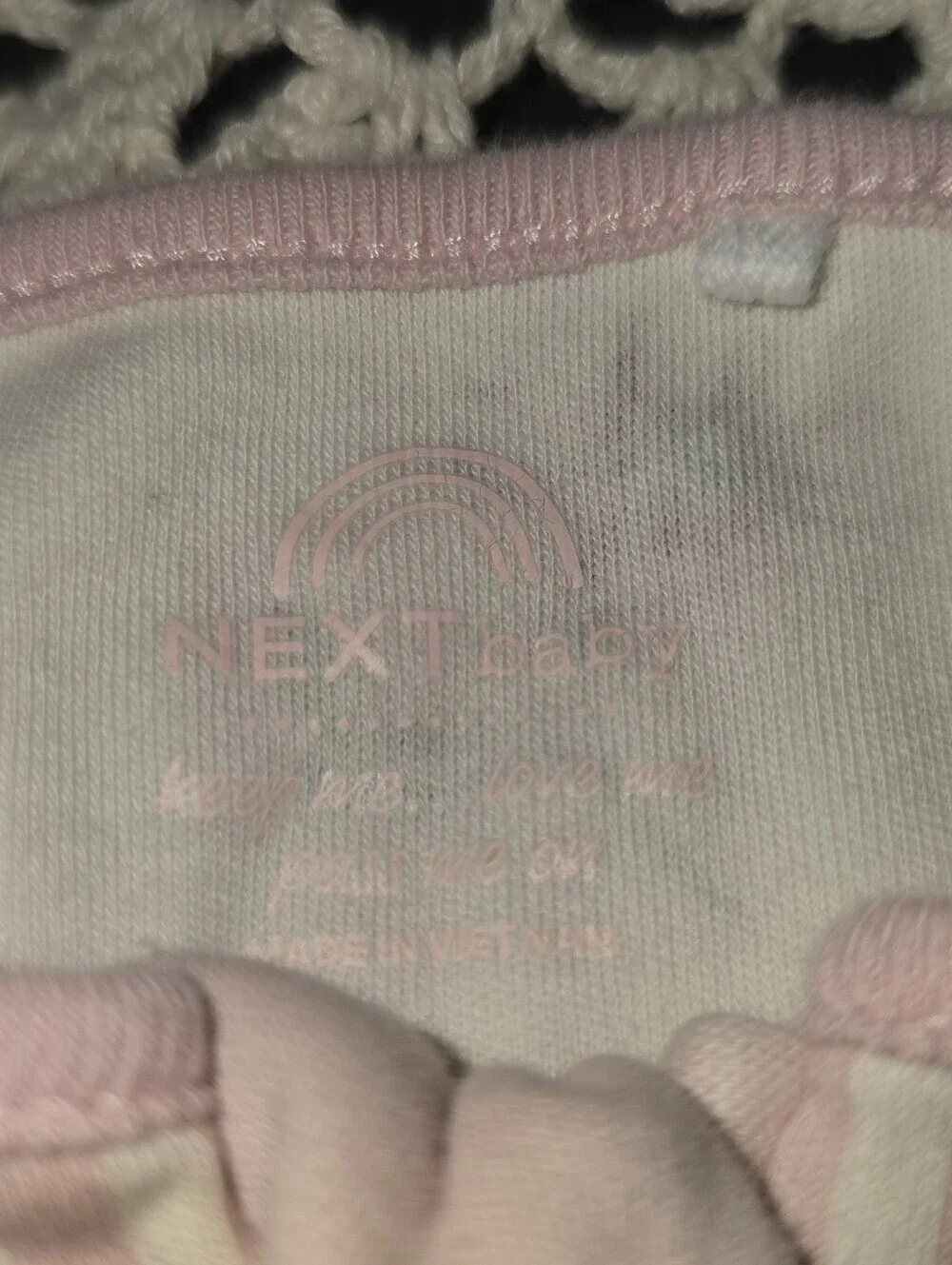 Next Baby Pink Floral Two Zip Sleep Suits 6-9 Mo, 2 Pack, Footed